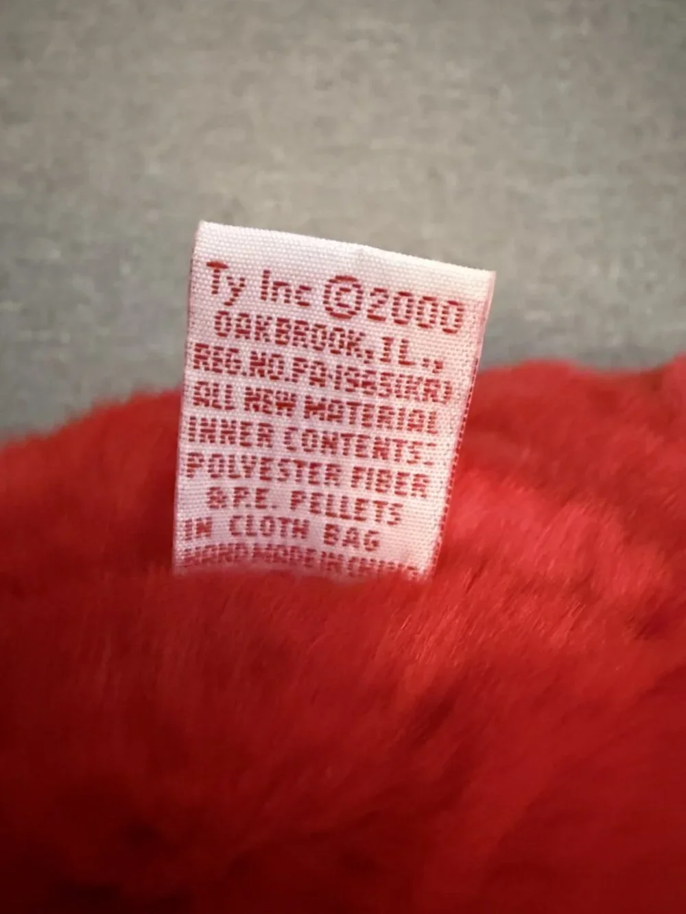 VTG Retired TY Beanie Plush Santa